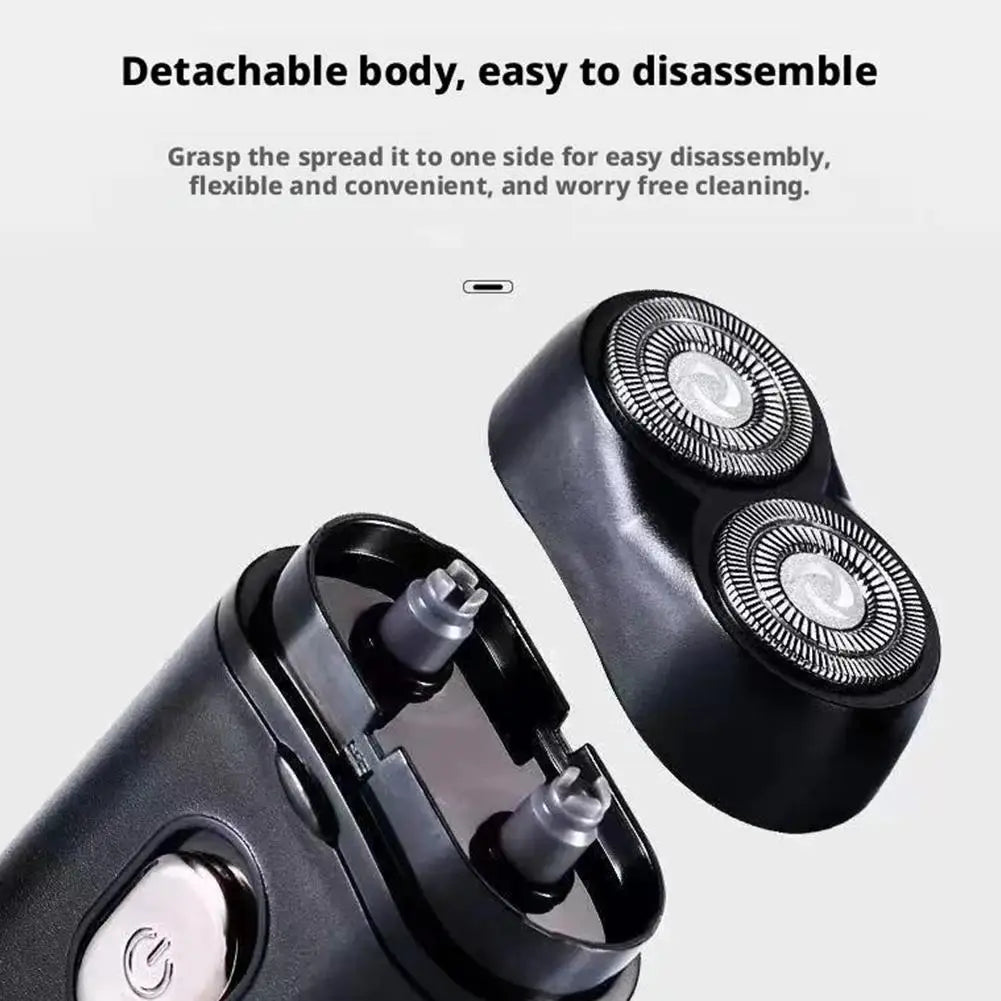 Rasoio elettrico portatile ricaricabile Usb per uomo, da viaggio mini, impermeabile