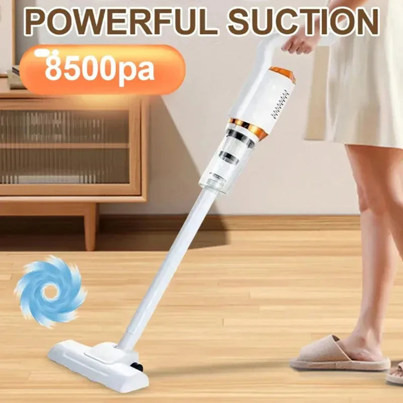 Aspirapolvere senza fili 8500Pa Aspirapolvere ad alta potenza da 120 W Potente dispositivo di pulizia ad aspirazione per casa