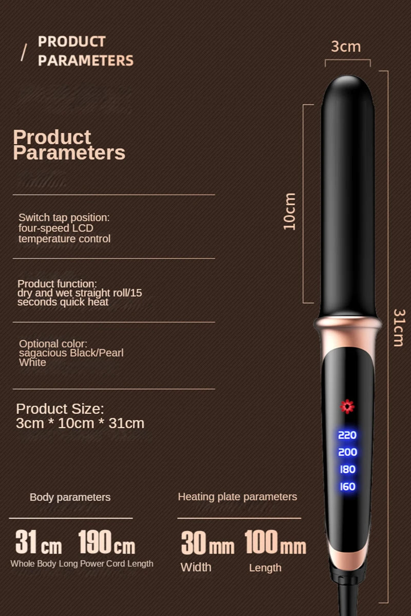 Piastra per capelli 2 in 1 professionale