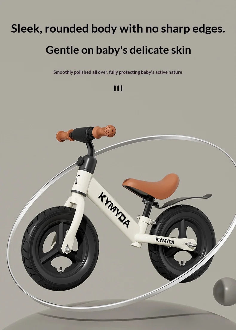 Bicicletta per bambini da 12 pollici Due in uno Senza pedali Sedile regolabile Telaio in acciaio per bambini da 1 a 6 anni Guida all’aperto