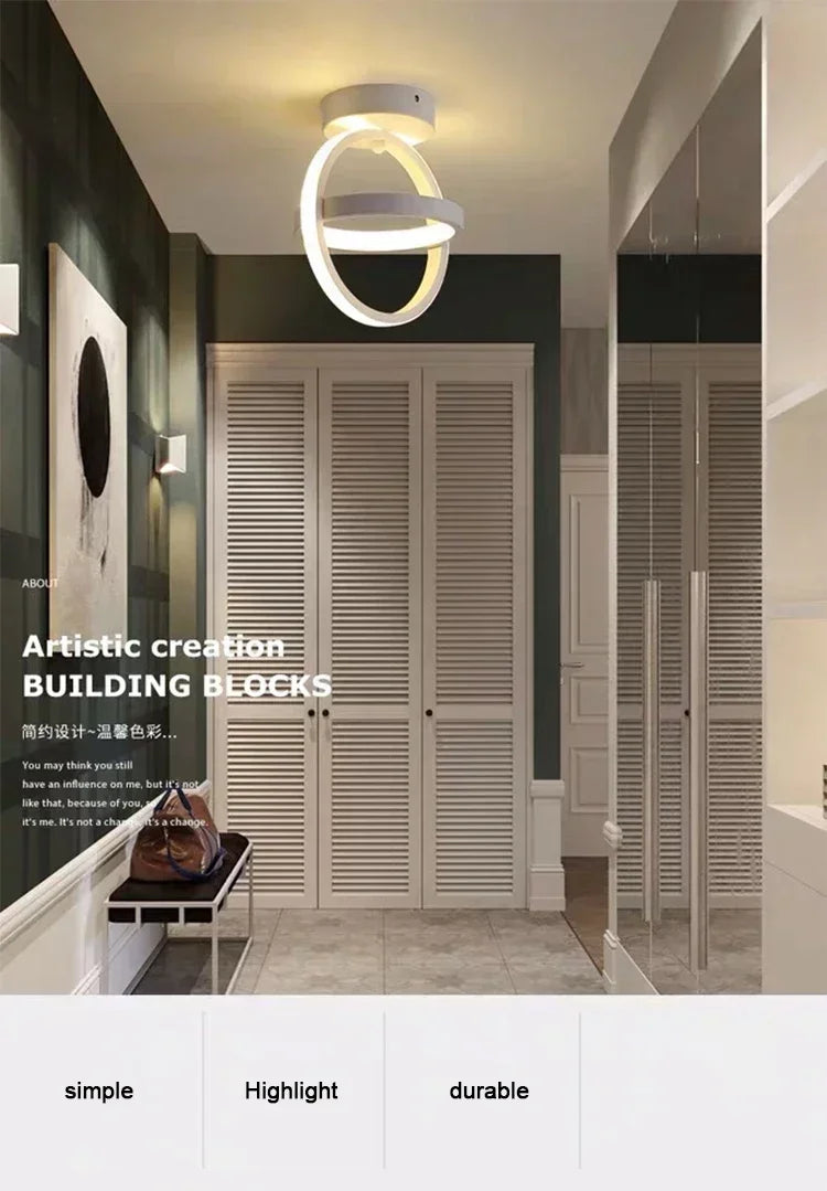 Luci da soffitto a strisce a LED stile moderno Forme multiple