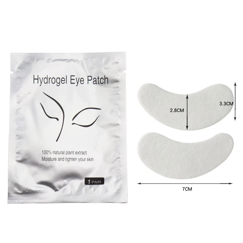50 paia di estensione delle ciglia in Hydrogel Eye Pad Gel Adesivo