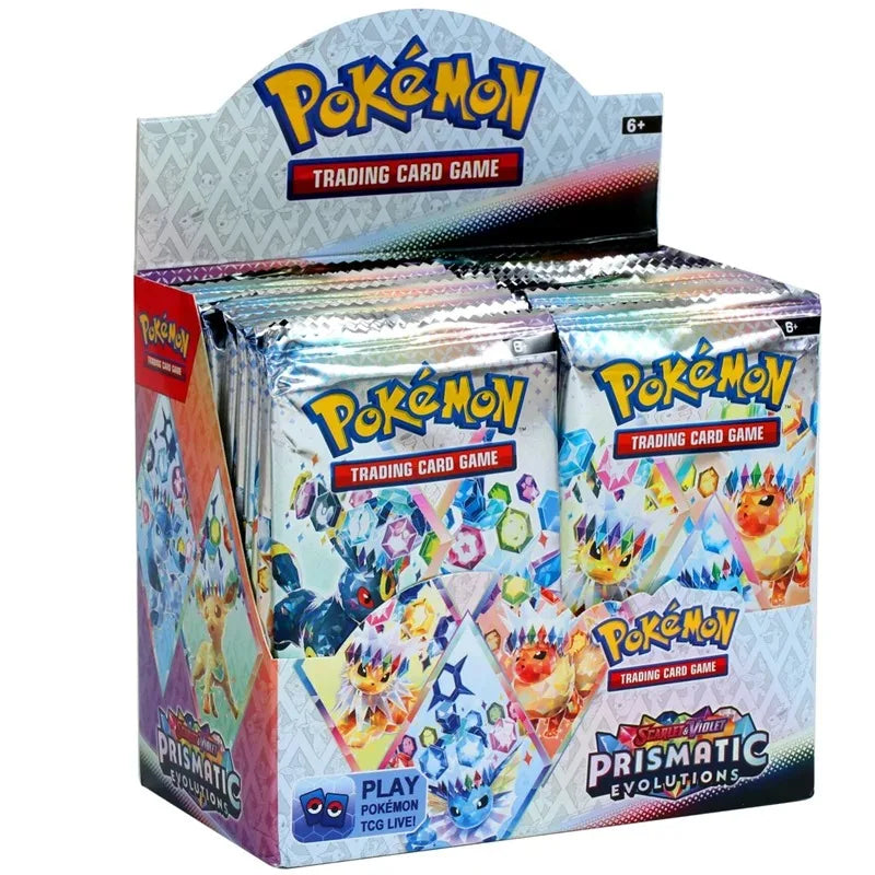 Set da 12/18/36 bustine di Pokemon Card MEGA ASCEND HEROES Prismatic Evolutions Scarlet Violet 151 English Booster