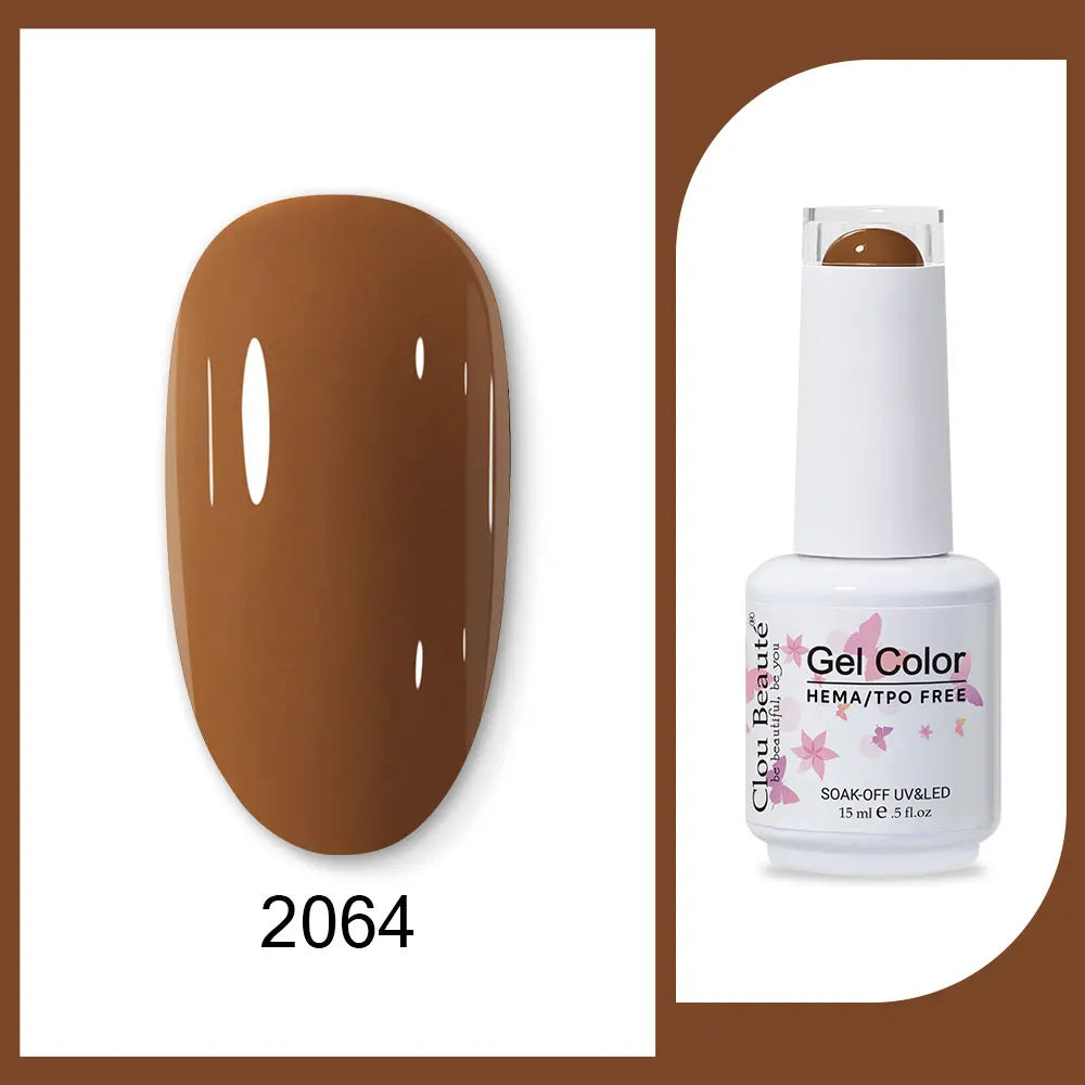 CLOU BEAUTÈ  15/10ml Semipermanente Gel Smalto Unghie 400 colori disponibili