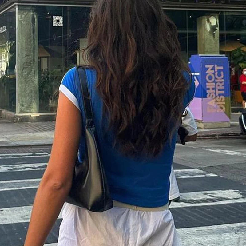 T-shirt estiva per le donne Brasile Crop Top Casual