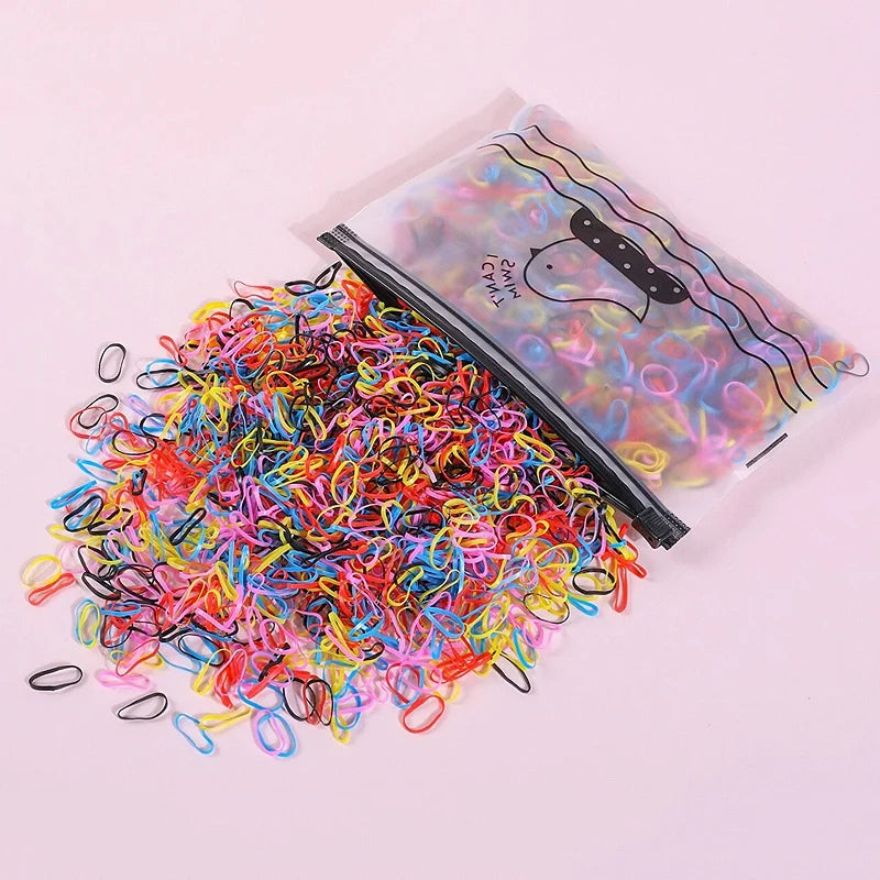1000/2000Pcs mini elastici diversi colori