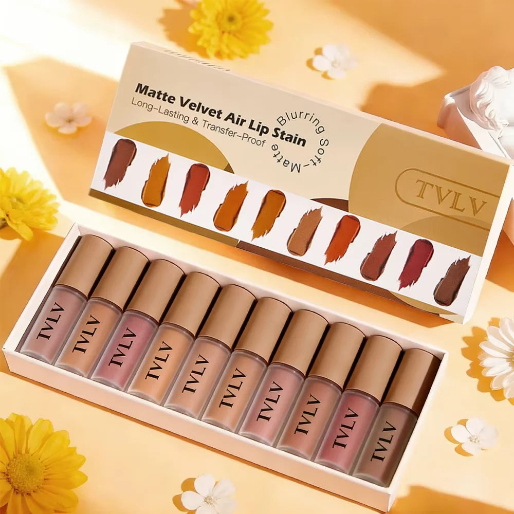 10 pezzi/set rossetto idratante a lunga durata