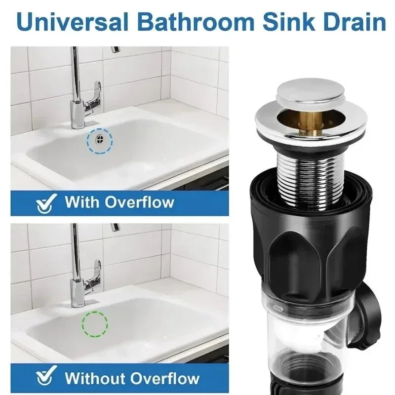 Universal Flip Lavabo in acciaio inossidabile Tubo di drenaggio