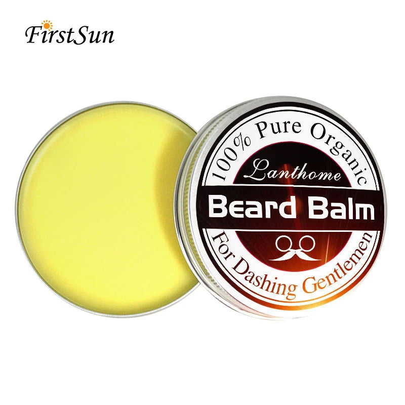 Balsamo naturale per barba Cera per la crescita della barba Olio per gli uomini Idratante Lisciante Barba Styling Professional