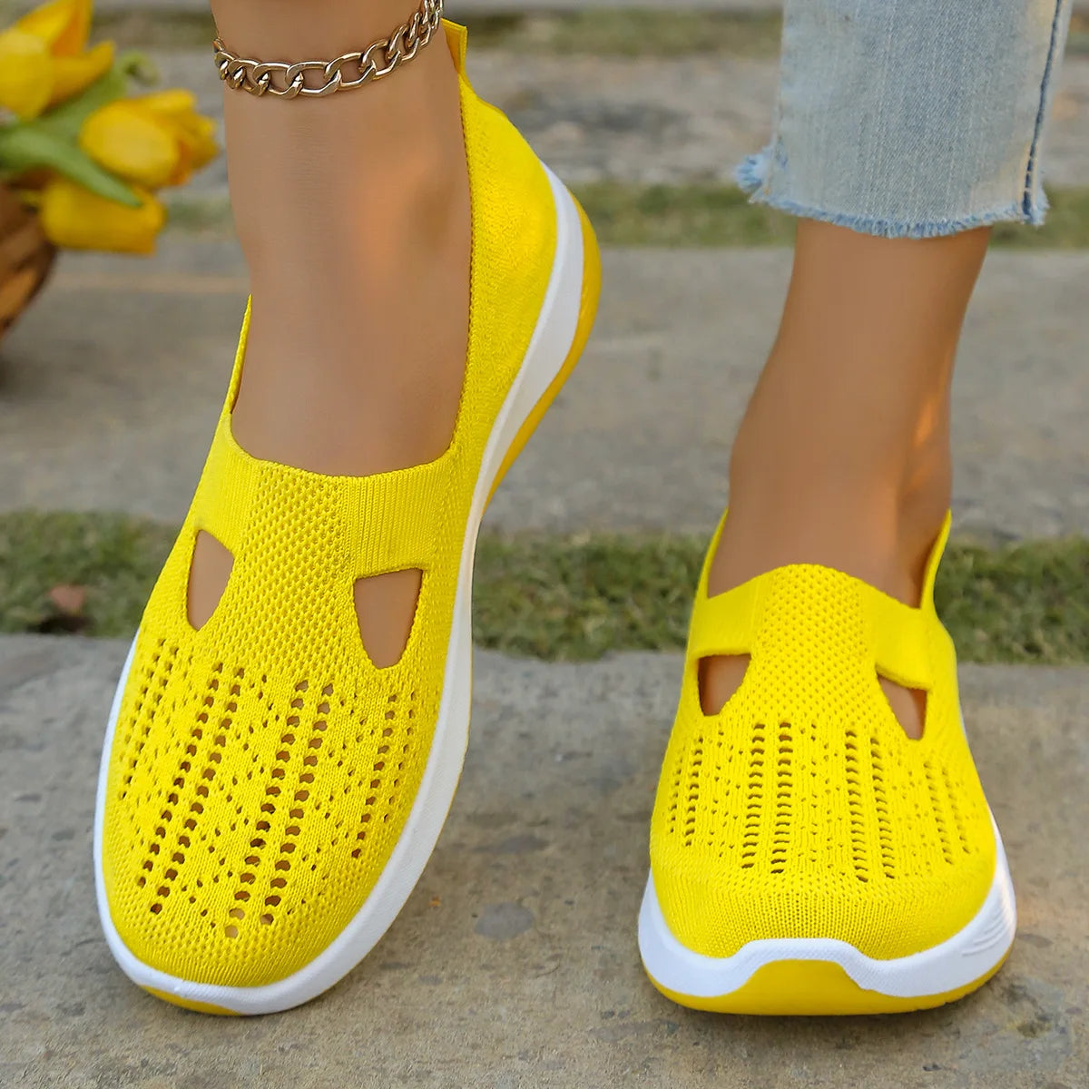 Scarpe sportive primaverili nuove da donna, alla moda, traspiranti, leggere, antiscivolo, resistenti all’usura,