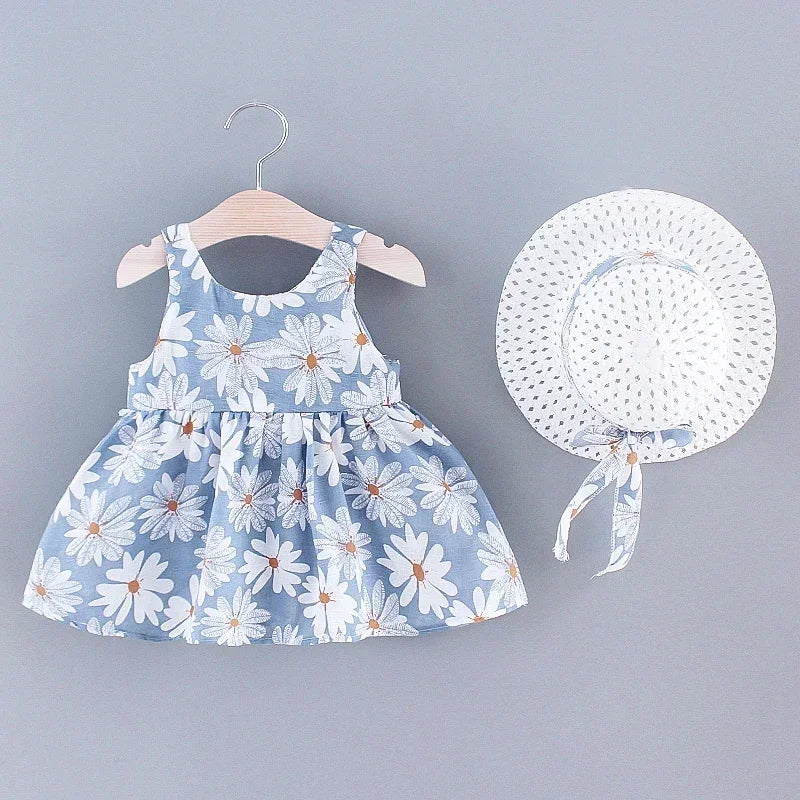 Vestito estivo Sweet Princess Dress con fiocco 0-3 anni