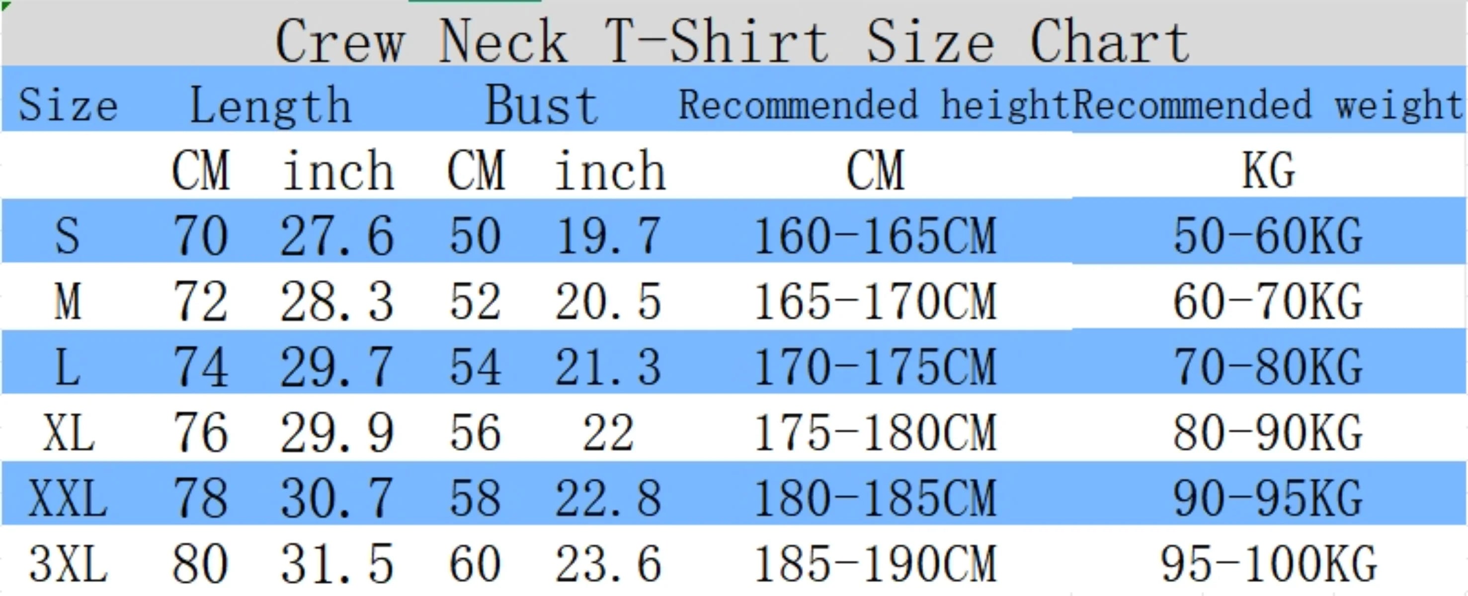 T-shirt da uomo estiva in 100% cotone