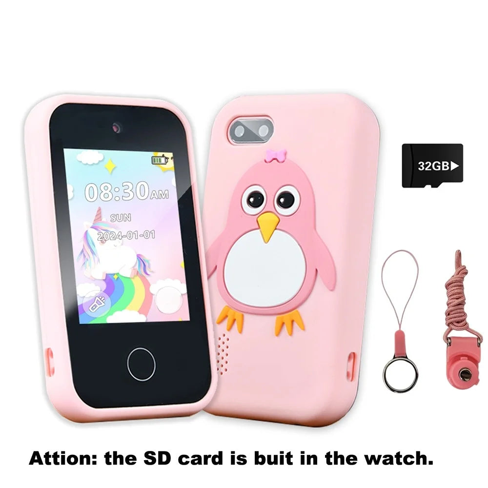 SmartPhone Fotocamera + Giochi Touch Screen+Lettore MP3 per bambini
