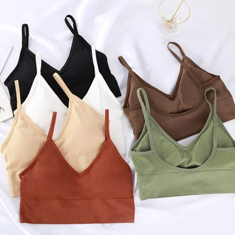 Set di 4 Pz Reggiseno senza cuciture, in cotone