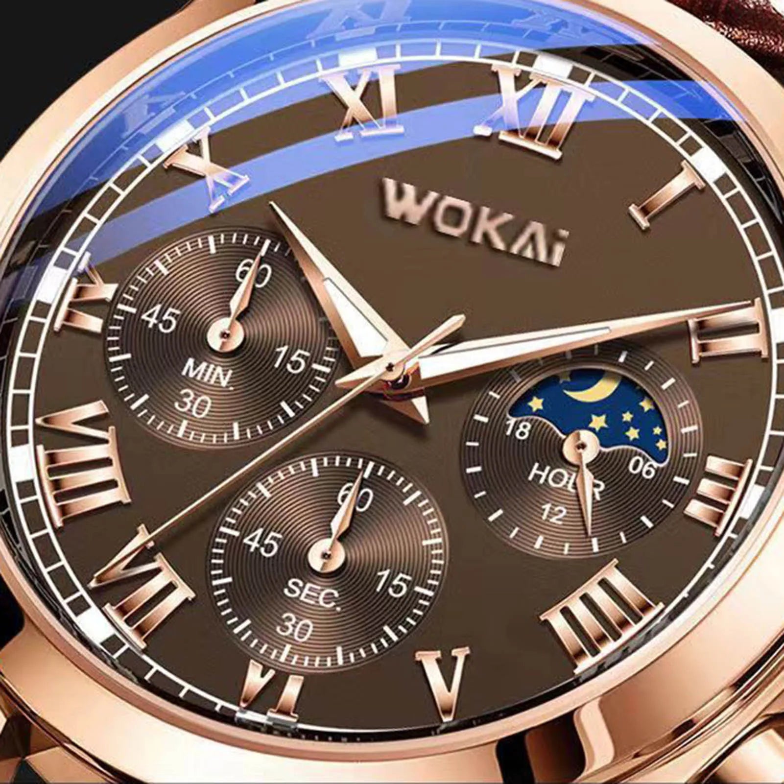 Orologi di lusso Uomo Business PU Pelle Orologio al Quarzo