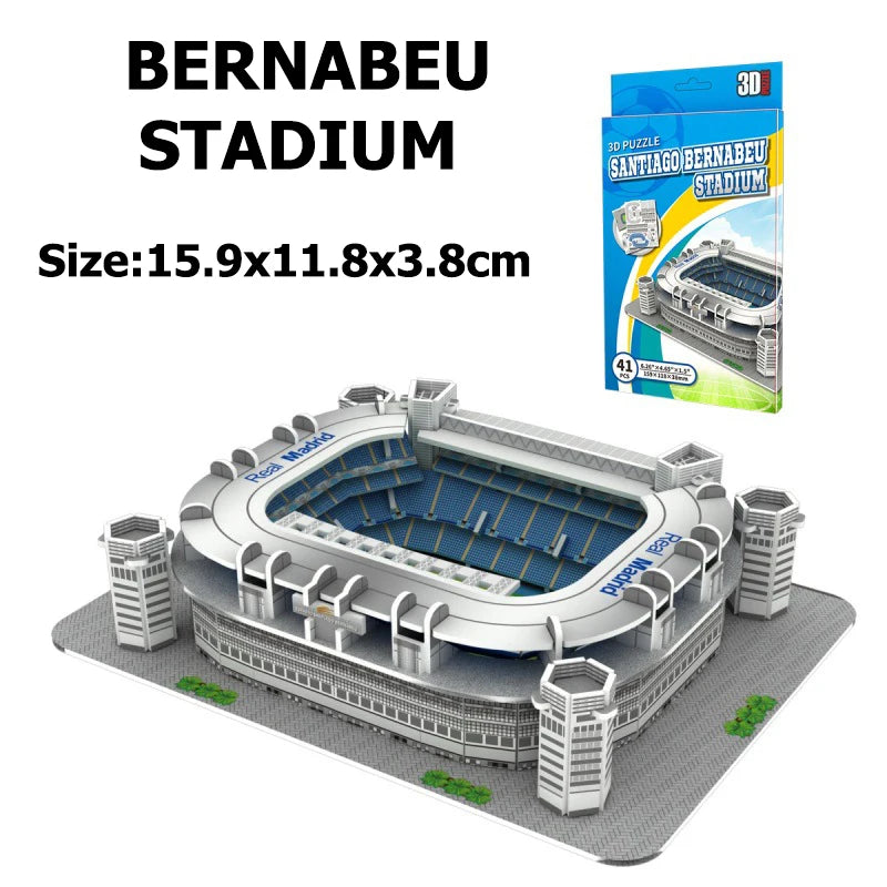 Campo da calcio in miniatura 3D Puzzle fai da te Modelli di stadi famosi in tutto il mondo