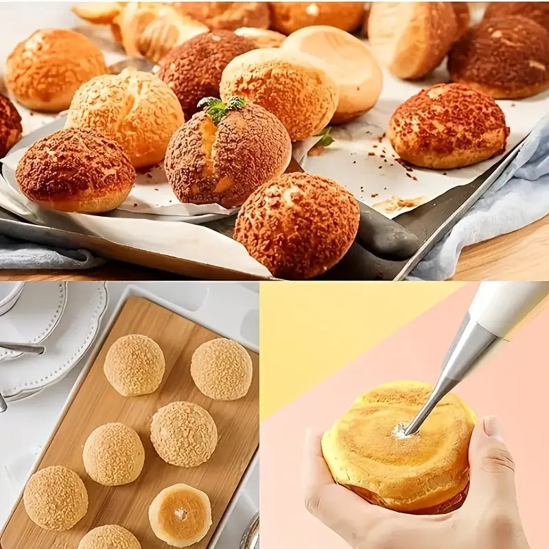 Set di 4 pezzi, punte di decorazione in acciaio inossidabile per torta Cupcake Glassa di crema per biscotti, strumenti di cottura per panettiere
