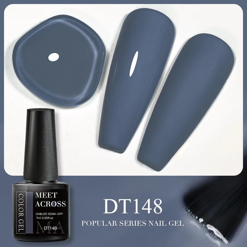 MEET ACROSS 5ml Gel Smalto per unghie Nail Art Top Gel tutti i colori