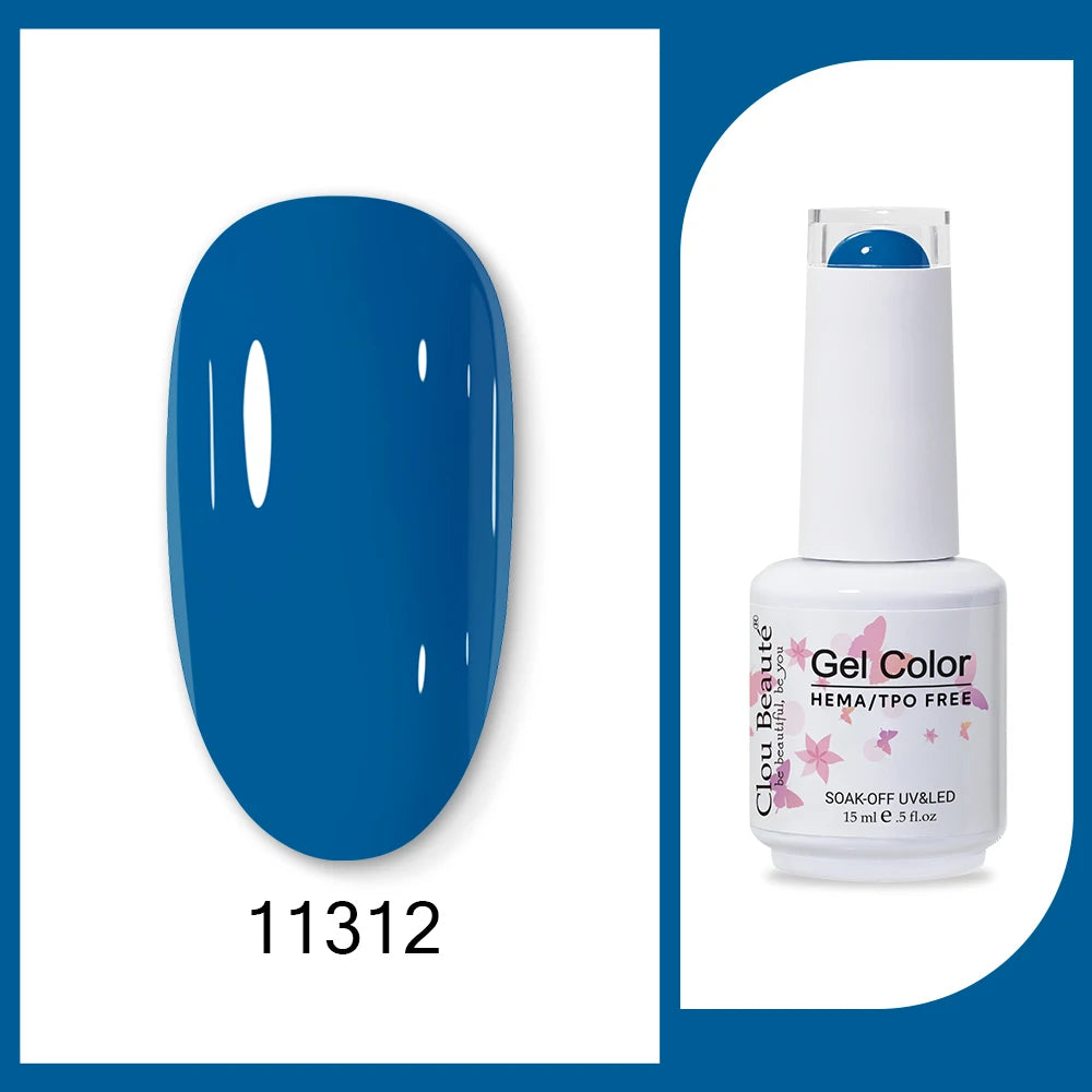 CLOU BEAUTÈ  15/10ml Semipermanente Gel Smalto Unghie 400 colori disponibili