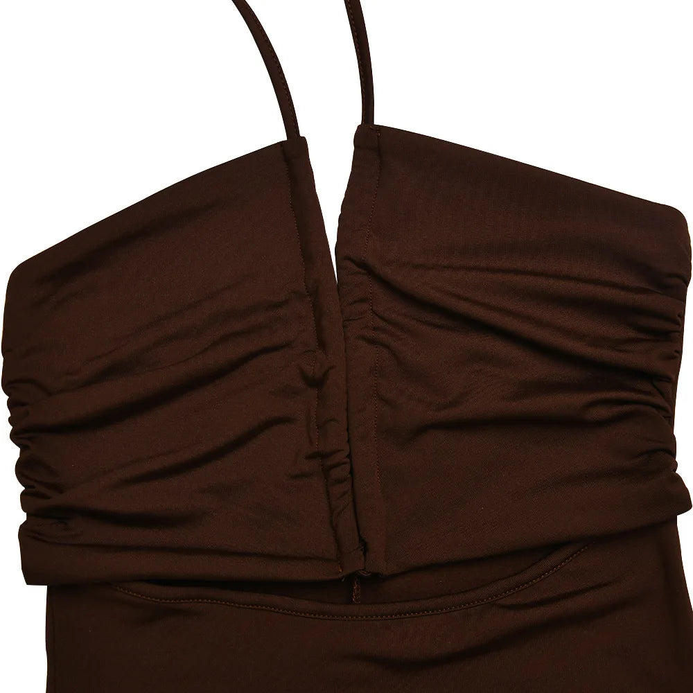 Abito Senza maniche Backless Dresses Slim
