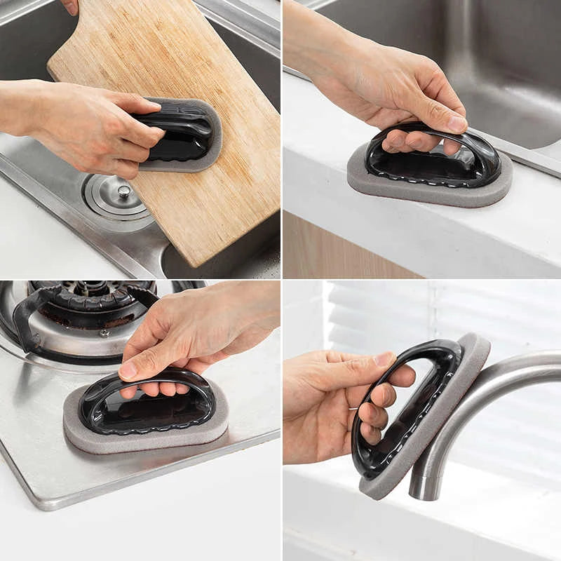 Magic Emery Sponge Brush Wipe Gomma Detergente Cucina Bagno  Strumenti di pulizia