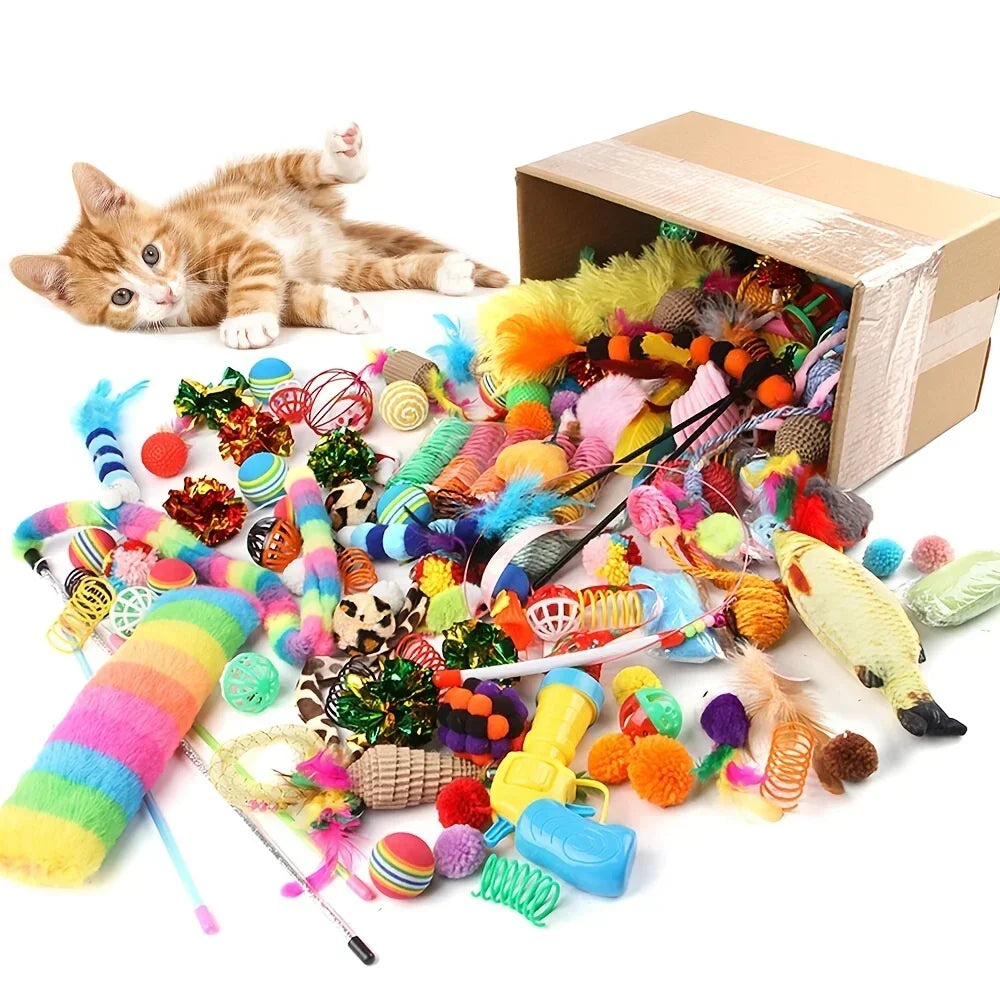 Confezione mista di giocattoli per gatti 14pcs