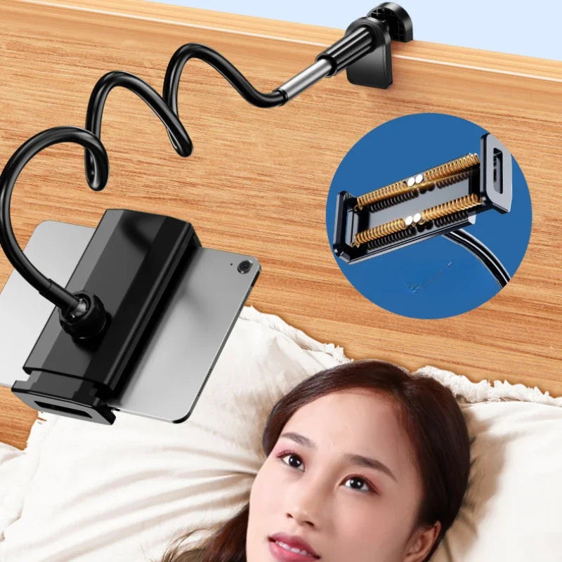 Supporto per tablet per letto girevole a 360° braccio in metallo da 90 cm da 4,7 ~ 12,9 pollici
