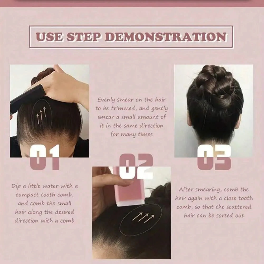Lo stick di cera per capelli da donna leviga efficacemente l’effetto crespo, fornisce una tenuta duratura e crea un’acconciatura morbida e lucida.