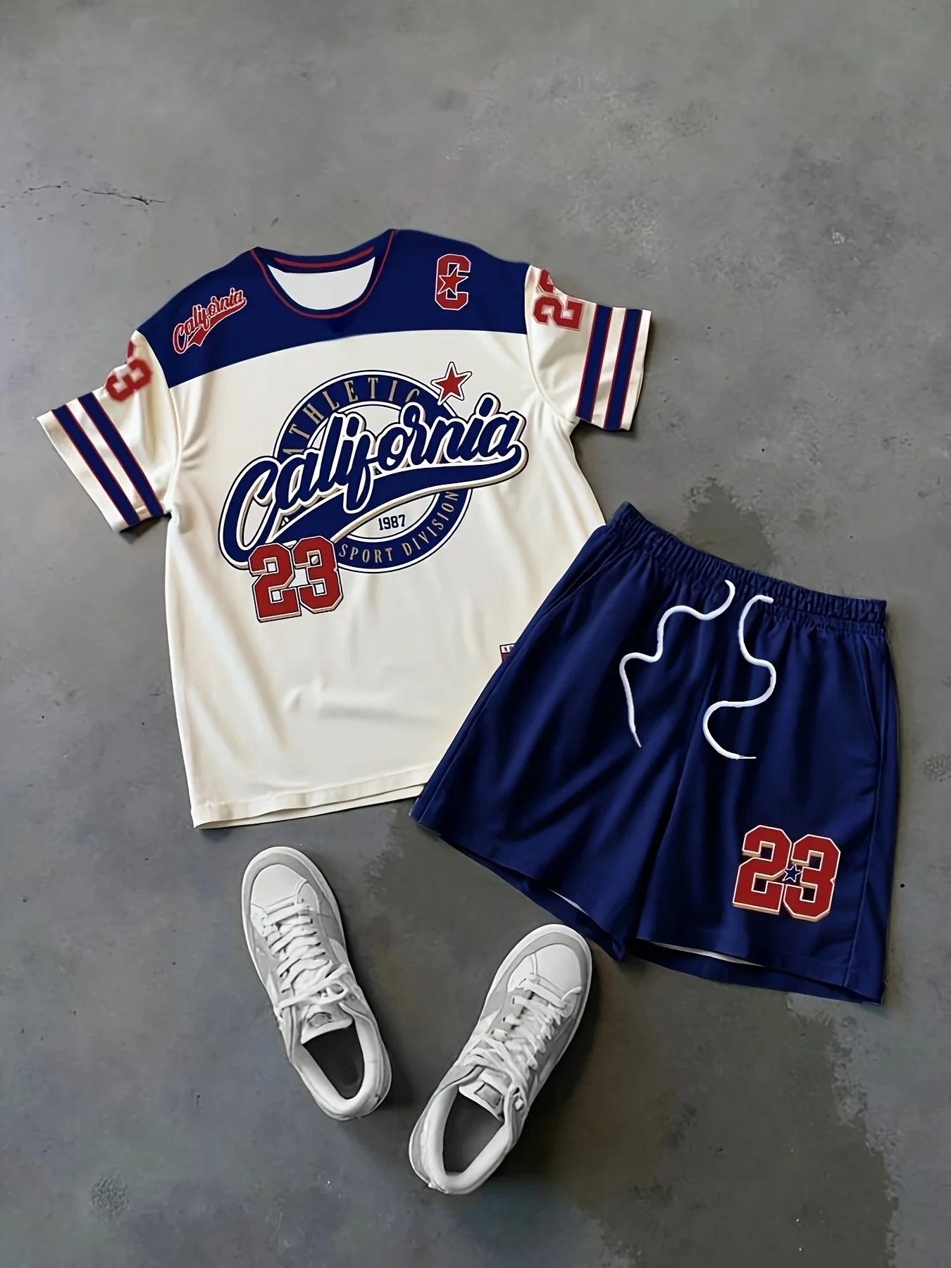 Set da uomo estivo comfort e morbidezza della moda hip-hop casual street con stampa digitale 3D