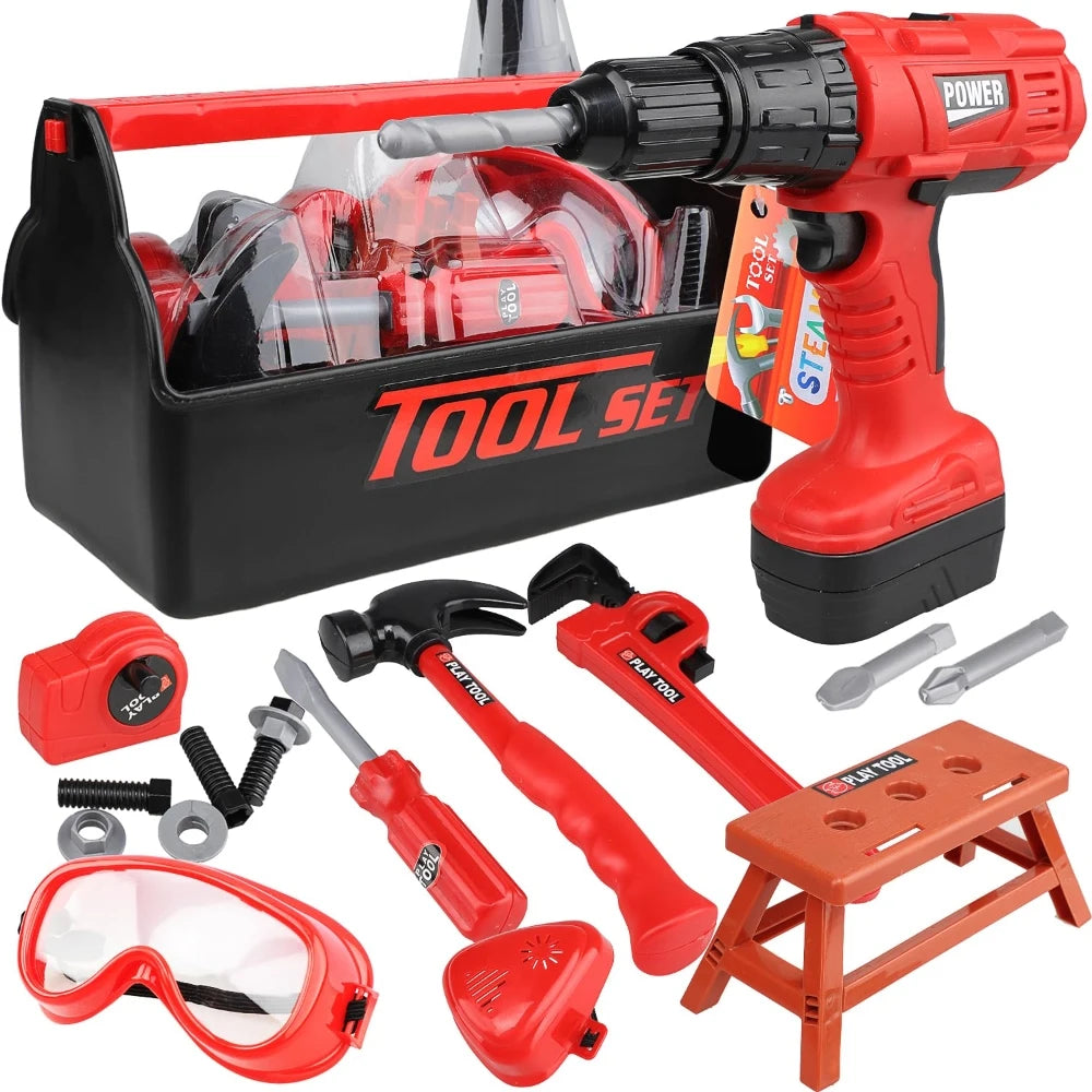 Set di attrezzi per bambini con trapano 55-68 Pz