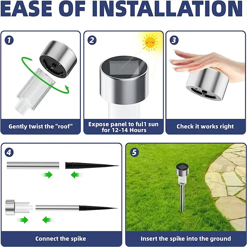 Solar Outdoor Garden Lanterne solari per giardino set 10 Pz