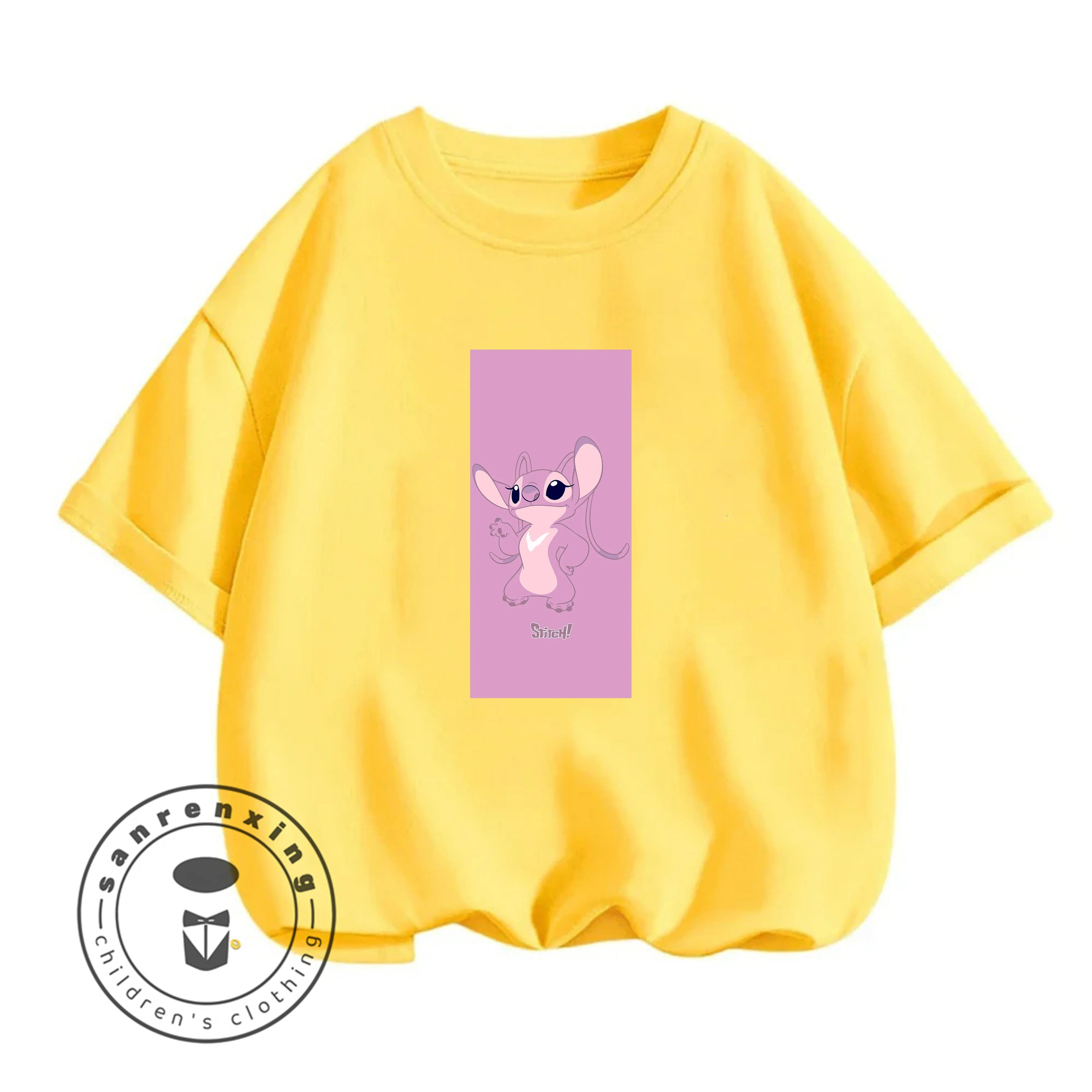 Stitch T-Shirt Cartoon Print Estate Casual Bambini