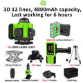 🇪🇸CLUBIONA 16/12 Laser autolivellante 3x360 Green beam Line Laser Level