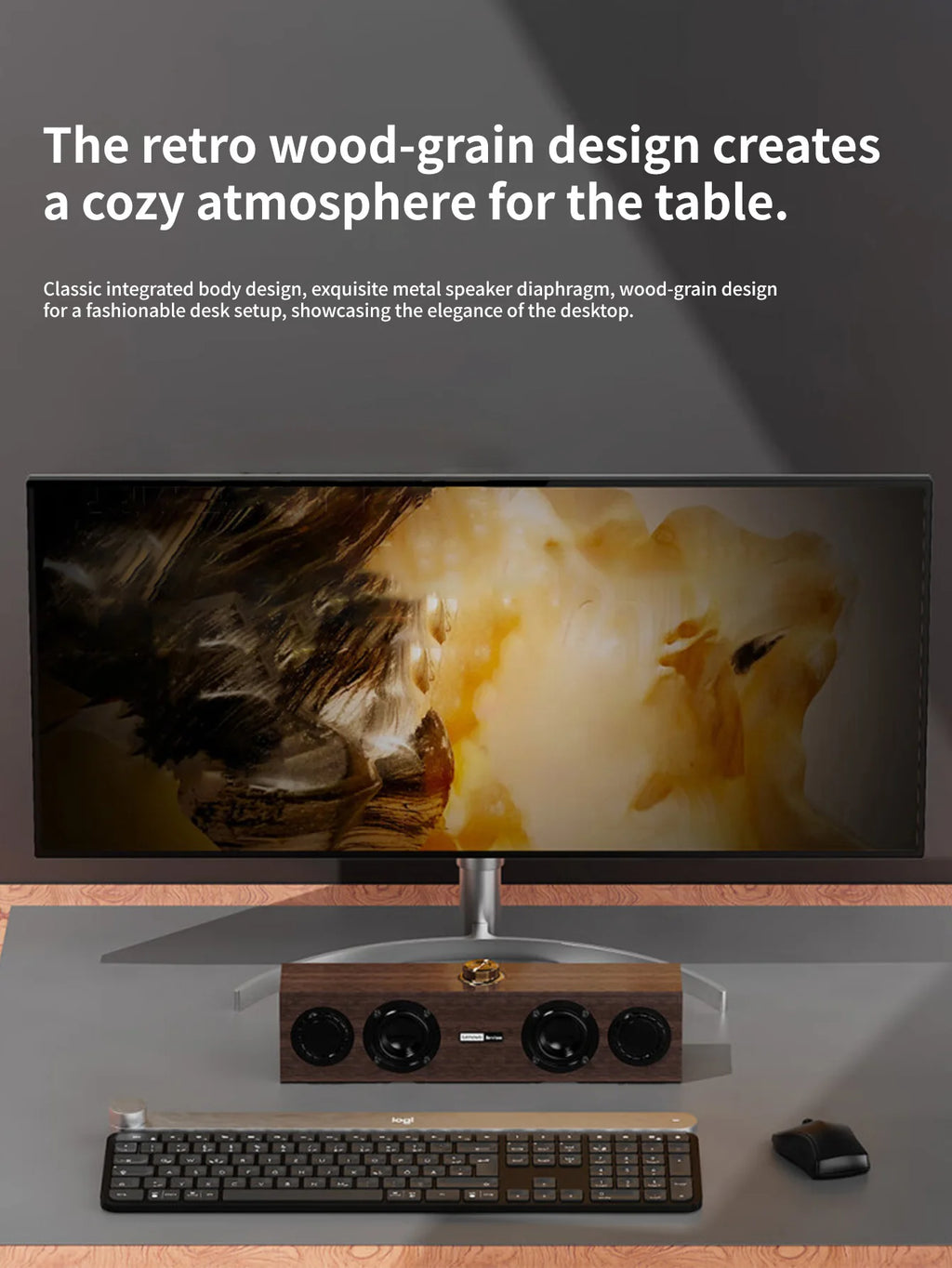 Lenovo C02 Altoparlante multimediale Altoparlante Cablato/Bluetooth  a doppia modalità universale per TV, computer e telefono cellulare Subwoofer