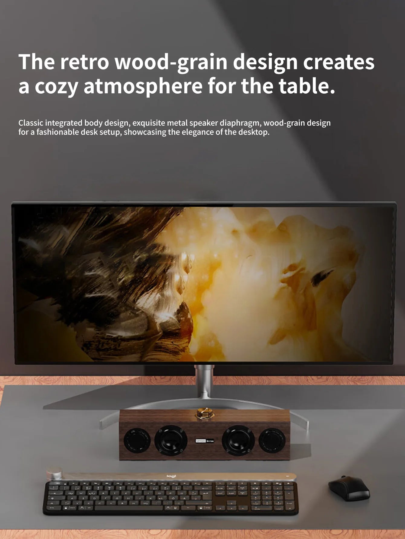 Lenovo C02 Altoparlante multimediale Altoparlante Cablato/Bluetooth  a doppia modalità universale per TV, computer e telefono cellulare Subwoofer