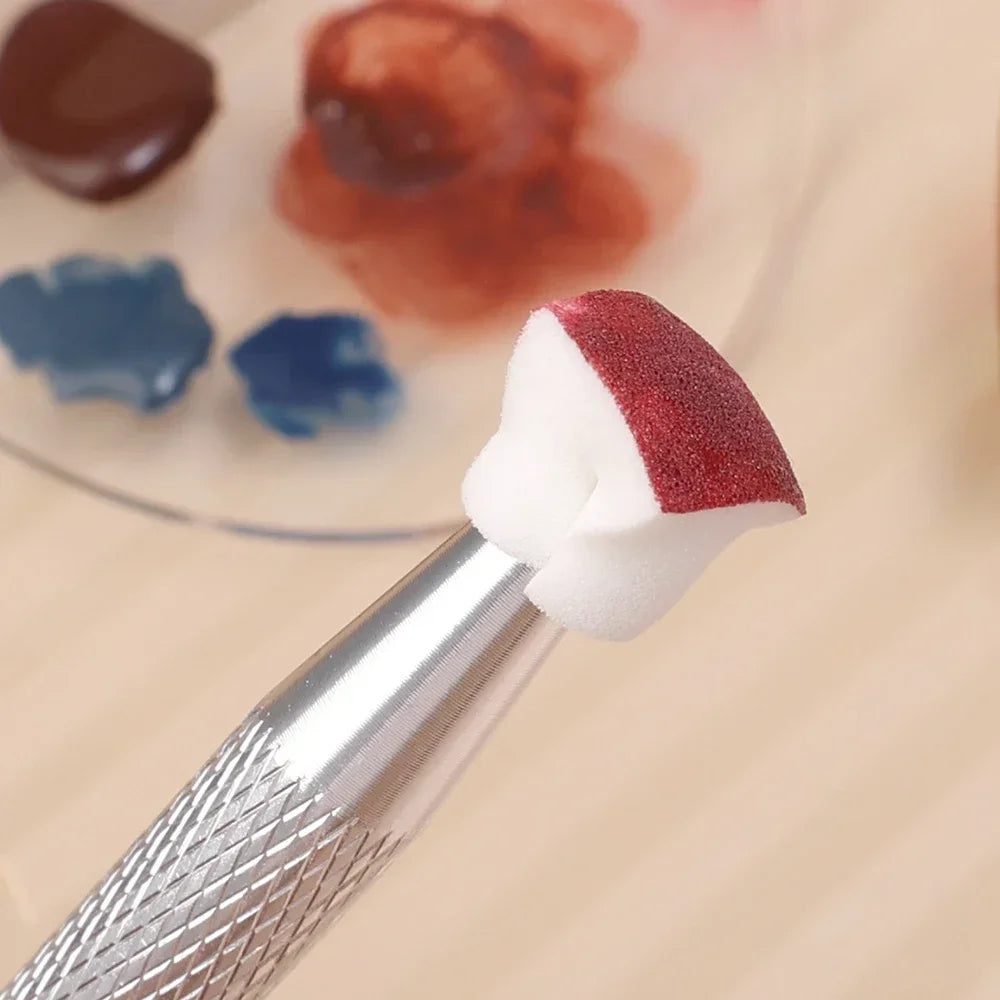 Mini spugna quadrata per nail art con 4 artigli + Set di afferratore in Multiuso vari set 50/100/150/200pz