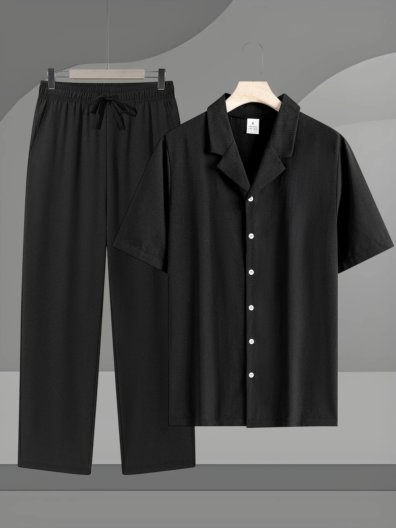 Coordinato camicia+pantaloni in lino 3 colori