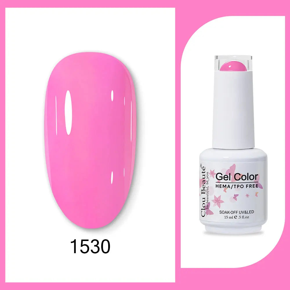 CLOU BEAUTÈ  15/10ml Semipermanente Gel Smalto Unghie 400 colori disponibili