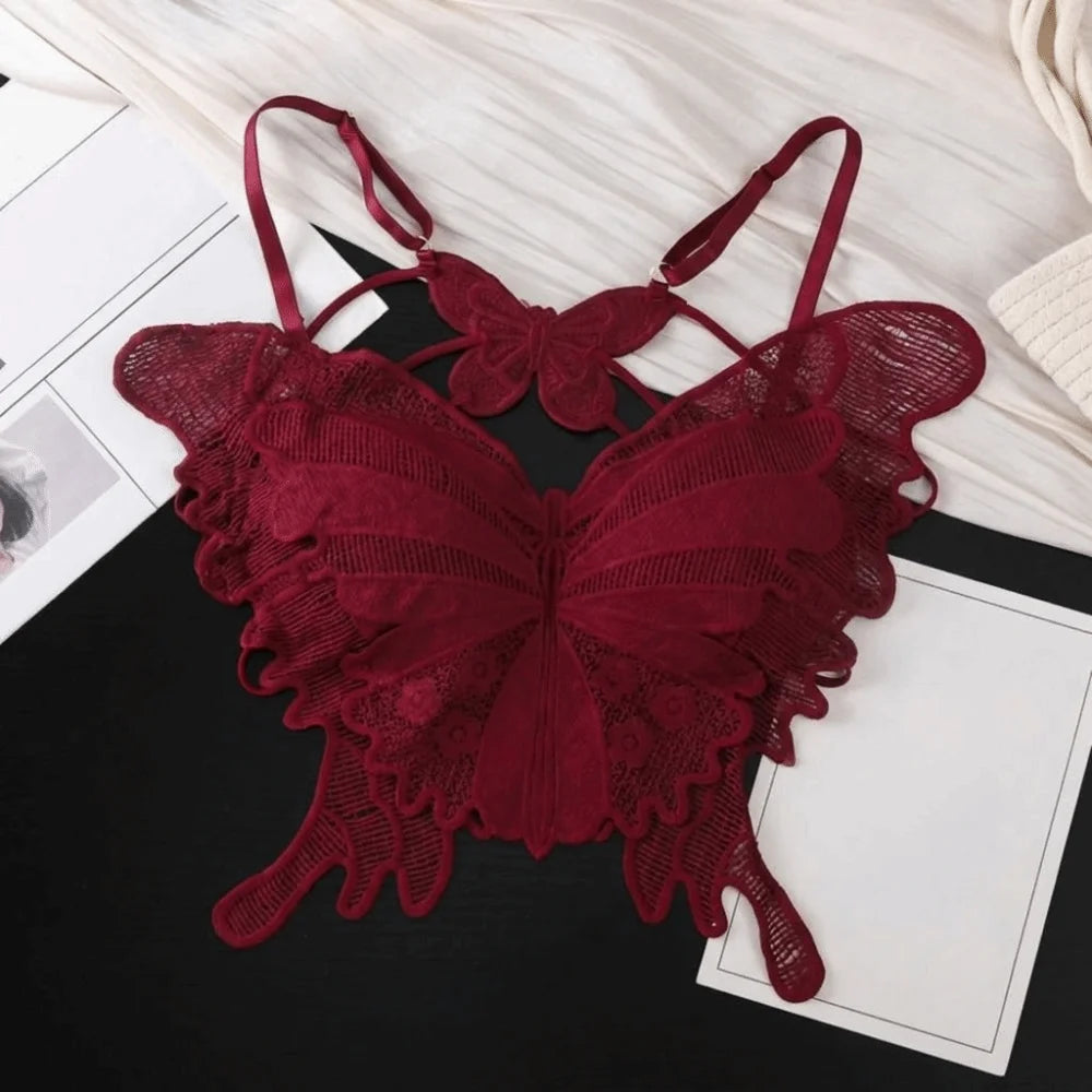 Canotta in pizzo Butterfly vari colori
