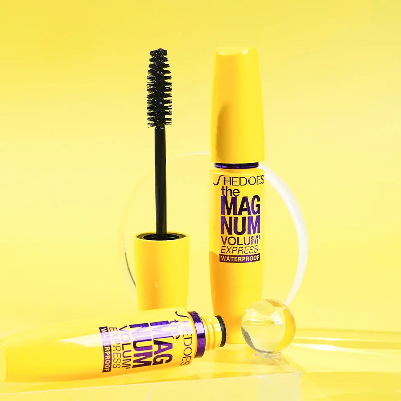 Mascara nero 4D Ispessimento, allungamento, arricciatura, mascara in fibra liquida impermeabile