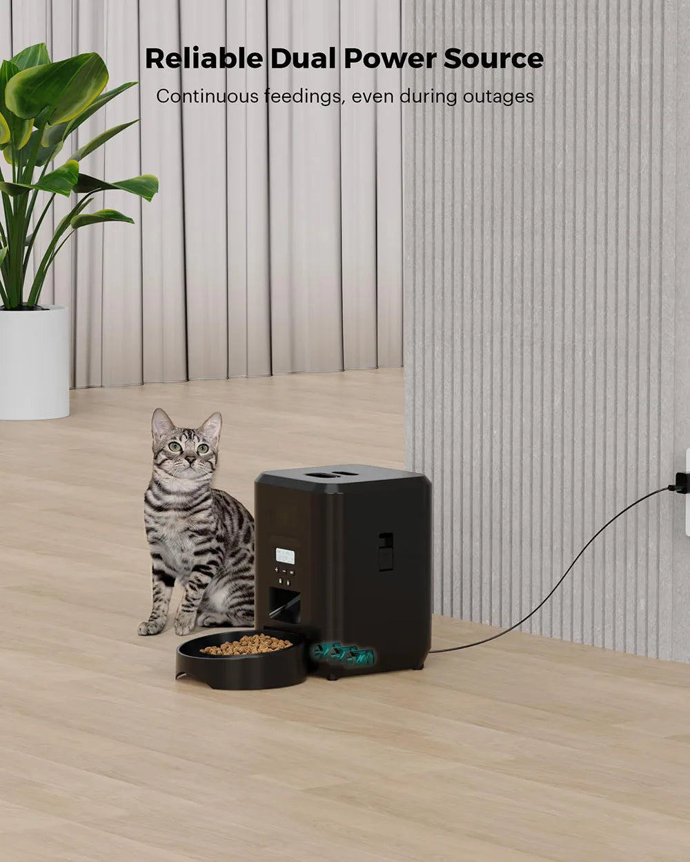 Nuova mangiatoia per animali domestici da 2 litri, distributore intelligente di cibo per cani e gatti, alimentazione regolare e quantitativa degli animali domestici