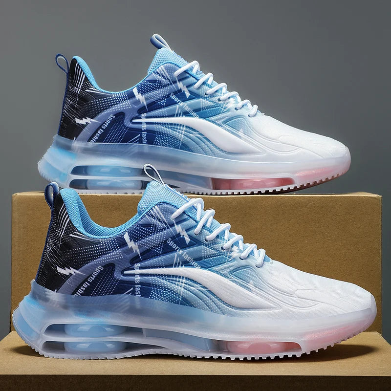 Scarpe da Ginnastica alla moda da uomo, con ammortizzazione dell’aria, comode e antiscivolo, traspiranti e adatte per attività sportive