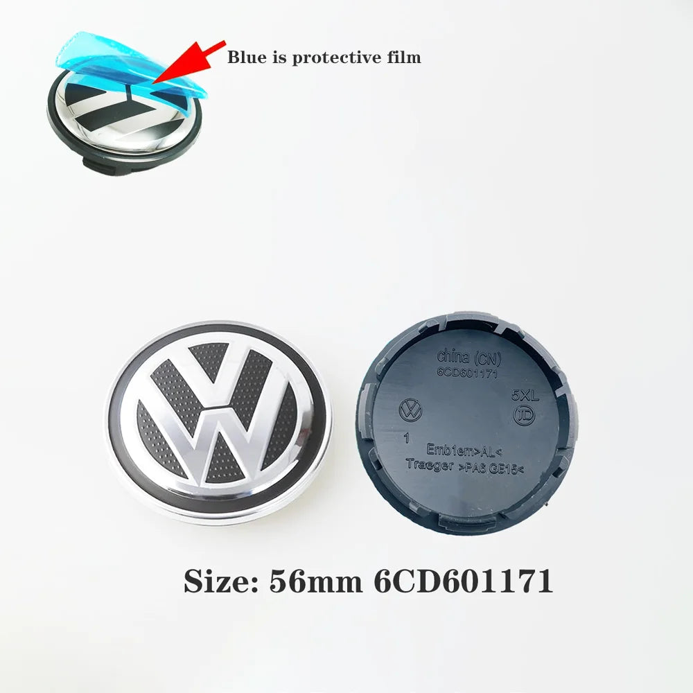 4 pezzi 55/56/65/70Tappi Coprimozzo per VW Golf