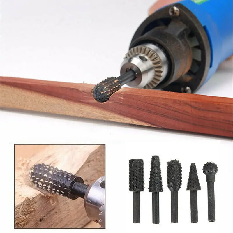 Set di punte da trapano Utensili da taglio per lavorazione del legno 1/4'' 5PCS
