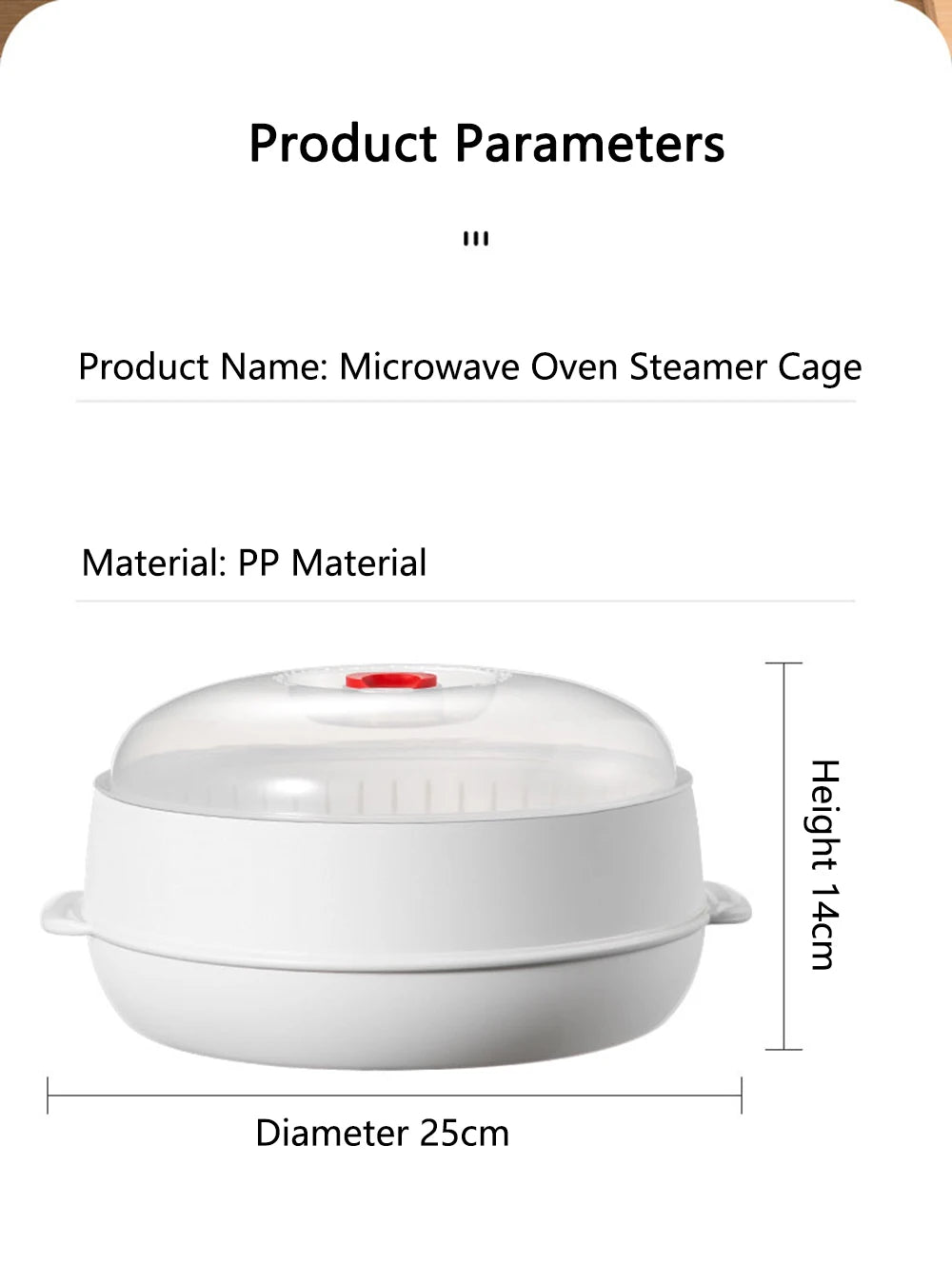COOKER KING Microonde con Riscaldamento a Vapore Domestico di Grande Capacità
