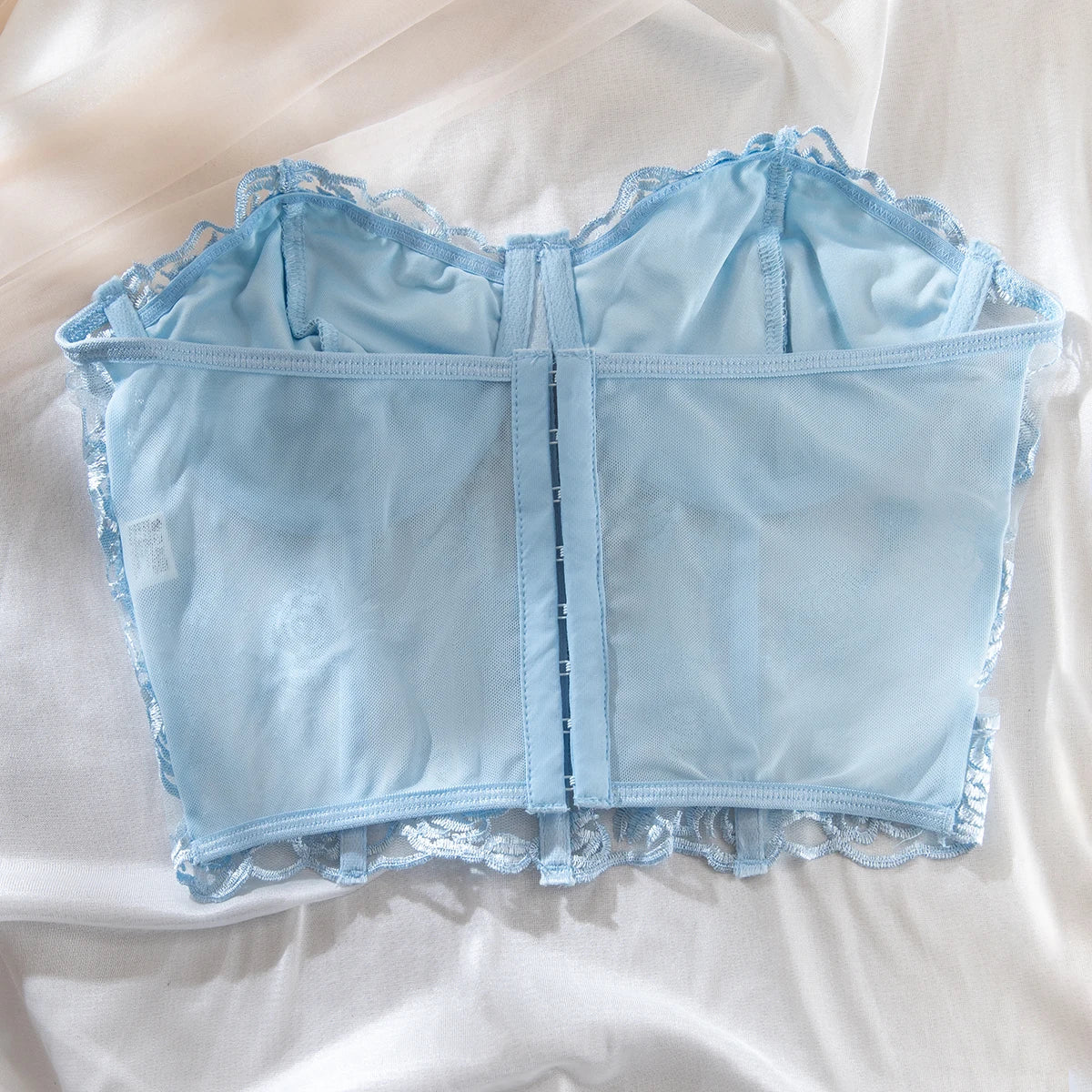 Yimunancy Crop Top senza spalline Donna Floreale