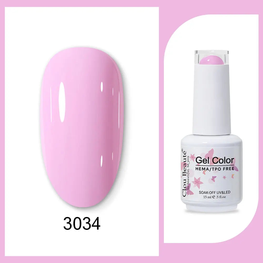 CLOU BEAUTÈ  15/10ml Semipermanente Gel Smalto Unghie 400 colori disponibili
