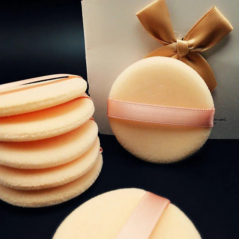 5-40 pezzi Round Facial Powder Spugnetta portatile morbida cosmetico puff per l’applicazione del trucco