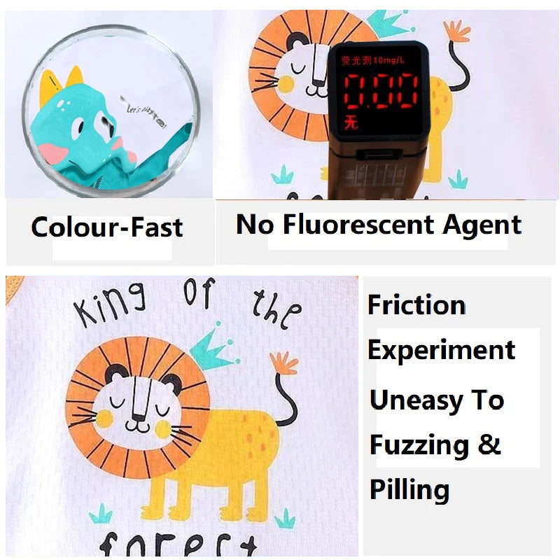 Set 2PCS per bambini Gilet per bambini  Set Estate T-shirt in cotone e  Pantaloncini