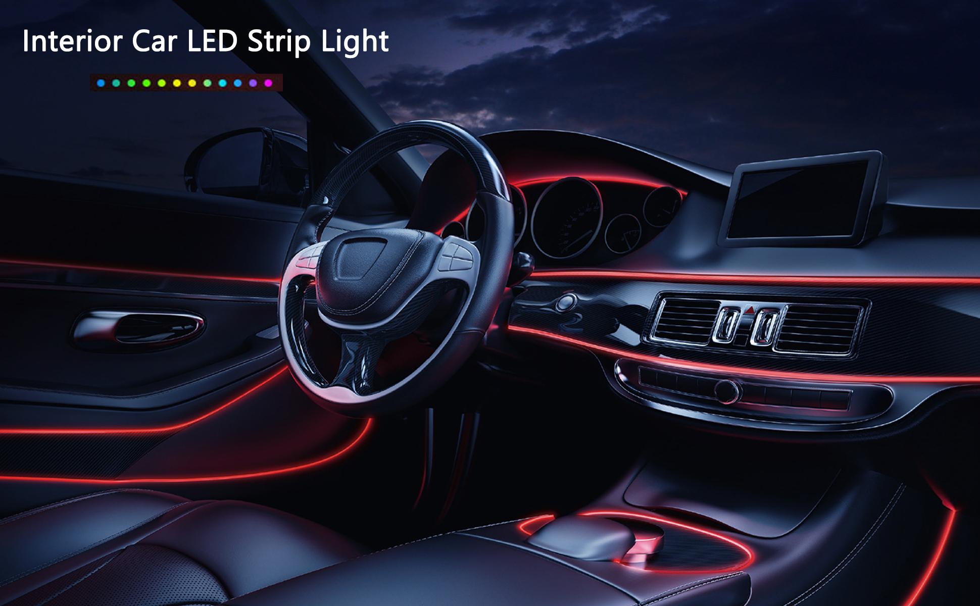 5M Auto Interni Led Strip Light Neon  Fai Da Te